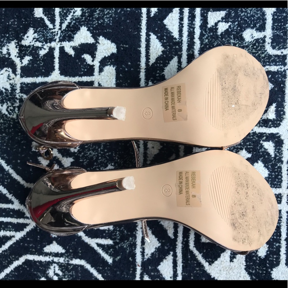 Rose Gold High Heels - Picture 3 of 3